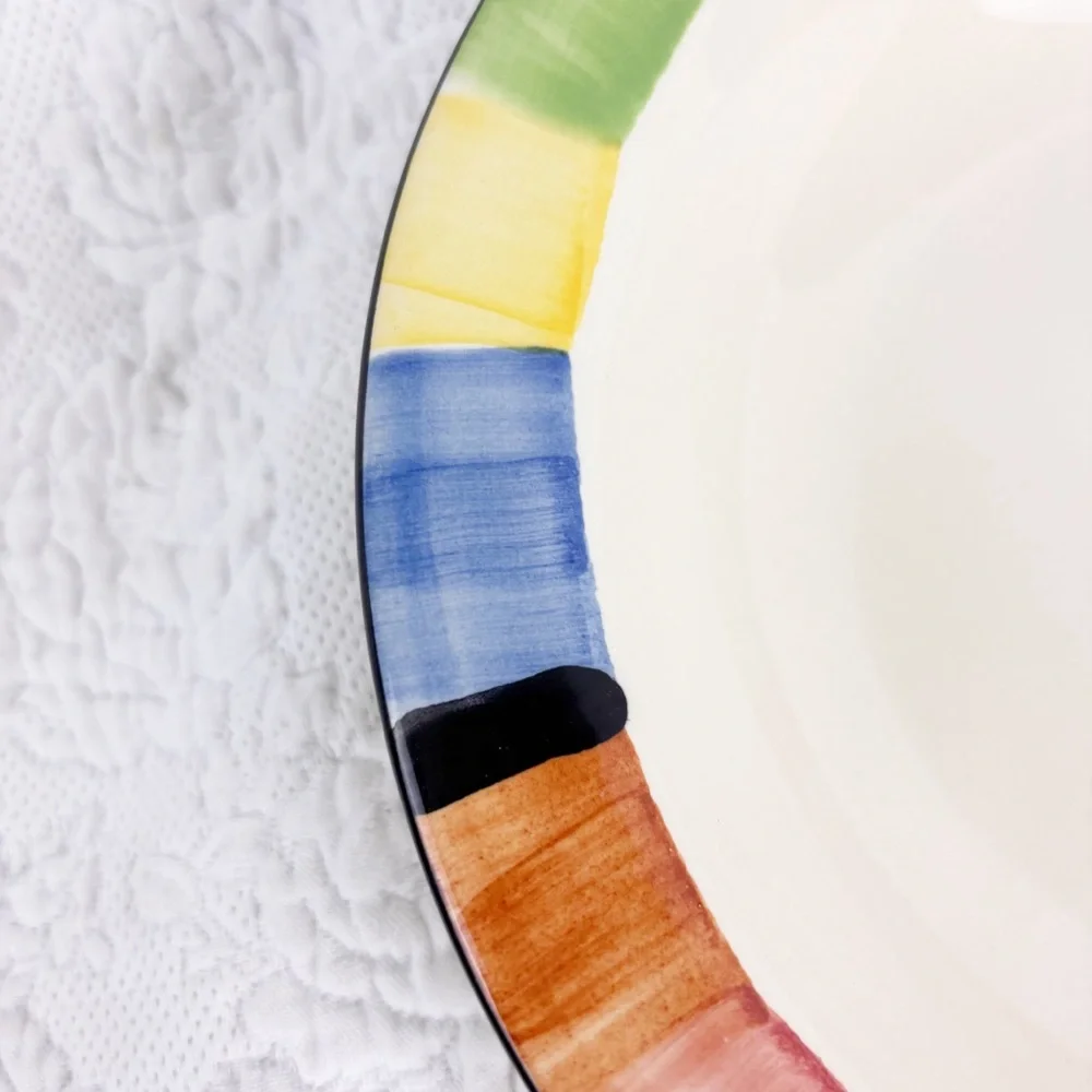 Pier 1 Hand Painted Bowl Dish Vintage Rare